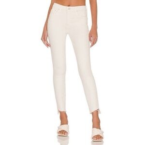 Mother Denim Looker Ankle Frayed Hem Jeans